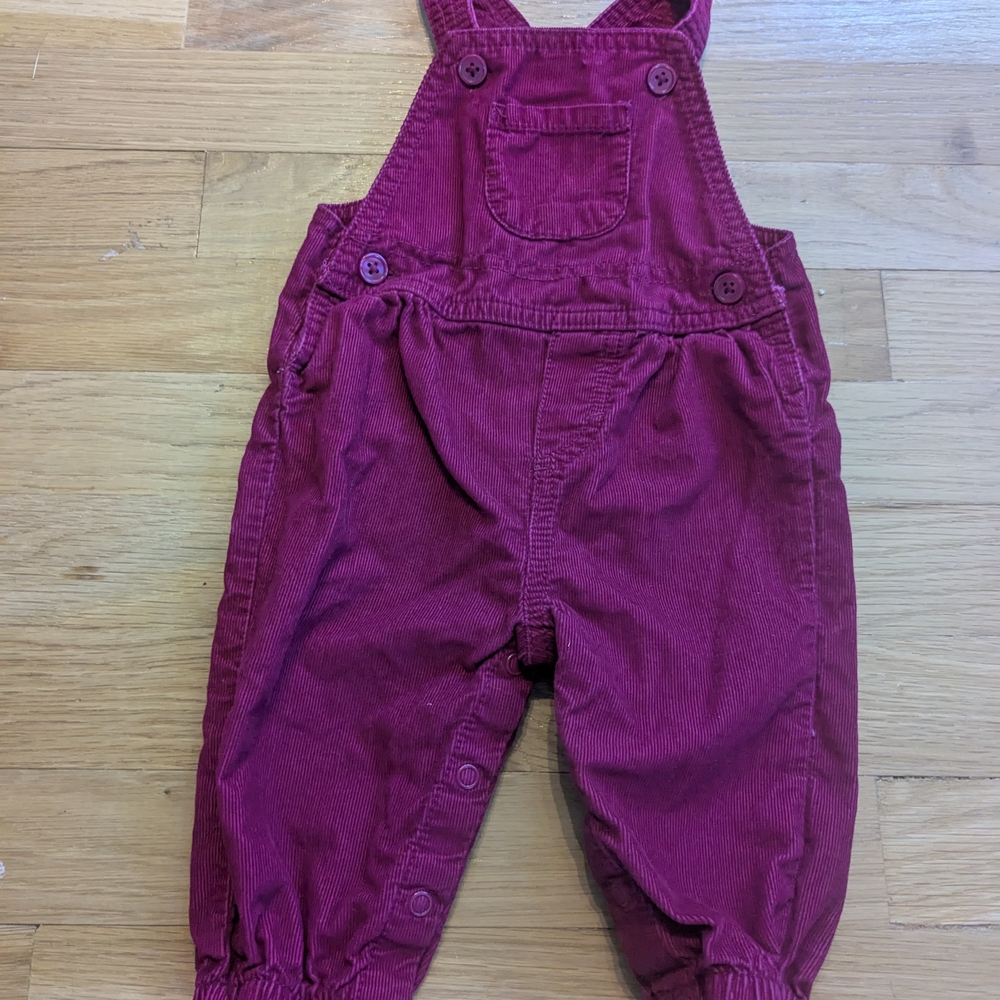 🤩$5 WHEN BUNDLED🤩KIDS Burgundy Corduroy Overalls